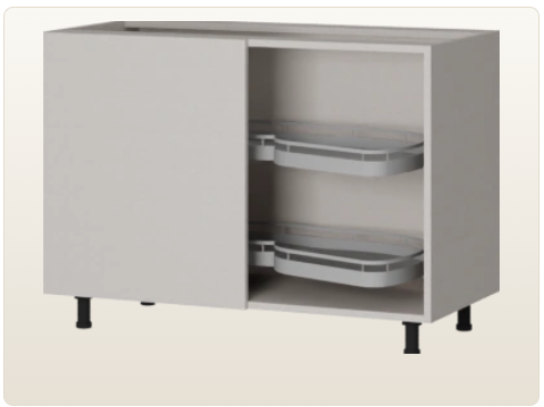 Left Blind Corner Unit Carousel