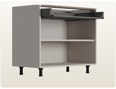 2 Door Unit with 1 Drawer