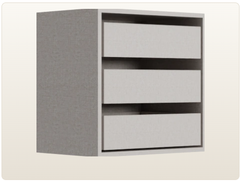 3 Drawer Unit - Vertical