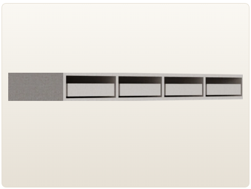 4 Drawer Unit - Horizontal