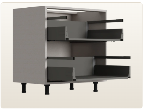2 Tandem Drawers 8-8 Inch