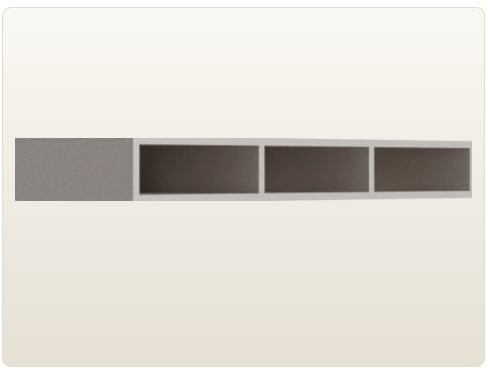 TV Base Unit with 3 Flap Doors