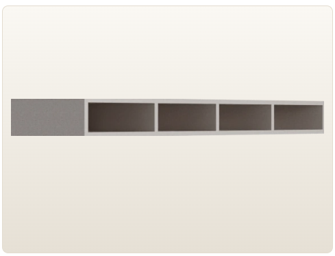 TV Base Unit with 4 Flap Doors