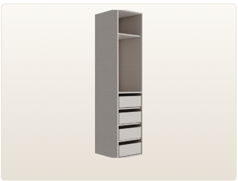 1 Door Wardrobe 07